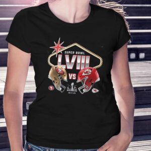 Kansas City Chiefs Vs San Francisco 49ers Super Bowl Lviii Matchup T-shirt
