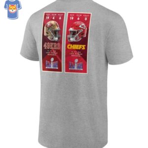 Kansas City Chiefs Vs San Francisco 49ers Super Bowl Lviii Matchup Ticket Sales T-shirt