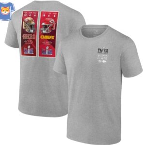 Kansas City Chiefs Vs San Francisco 49ers Super Bowl Lviii Matchup Ticket Sales T-shirt 2 Kansas City Chiefs Vs San Francisco 49ers Super Bowl Lviii Matchup Ticket Sales T shirt 3