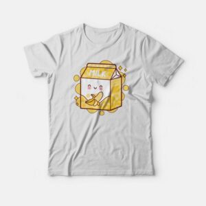 Kawaii Banana Milk Shake T-shirt 1 Kawaii Banana Milk Shake T shirt 2