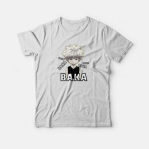 Killua Zoldyck Baka Hunter x Hunter T-shirt 2 Killua Zoldyck Baka Hunter x Hunter T shirt 3