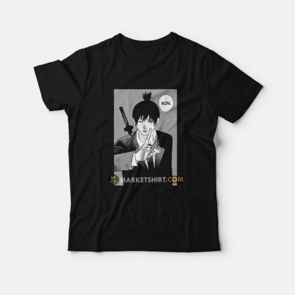 Kon Aki Hayakawa Chainsaw Man T-Shirt