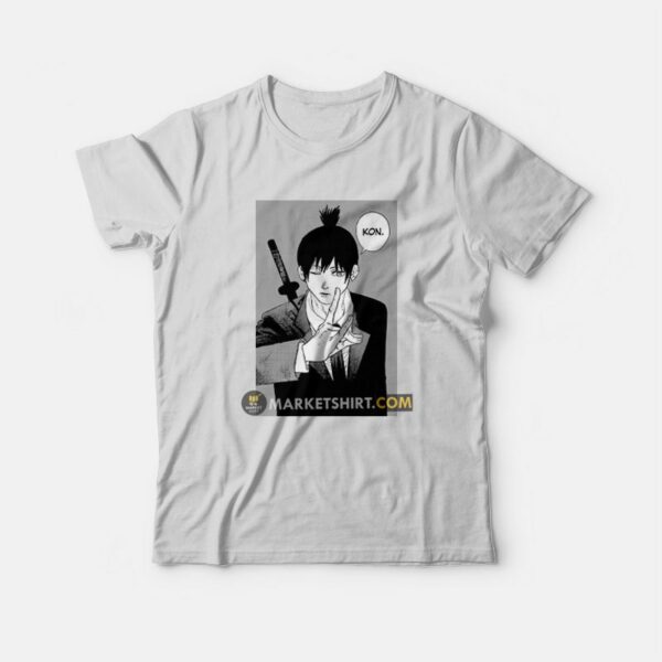 Kon Aki Hayakawa Chainsaw Man T-Shirt