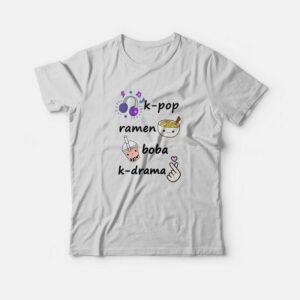 Kpop Ramen Boba Kdrama T-shirt