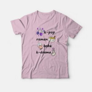 Kpop Ramen Boba Kdrama T shirt 3