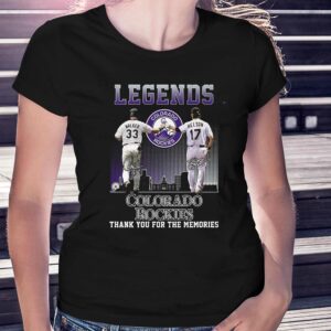 Legends Colorado Rockies Walker And Helton Thank You For The Memories T-shirt