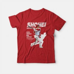Los Angeles Angels Shohei Ohtani Gives Himself Run Support T-Shirt 3 Los Angeles Angels Shohei Ohtani Gives Himself Run Support T Shirt 4