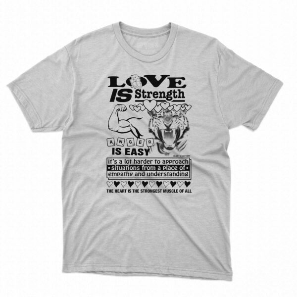 Love Is Strength Anger Is Easy Shirt