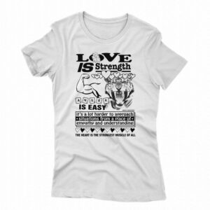 Love Is Strength Anger Is Easy Shirt