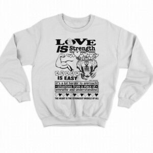 Love Is Strength Anger Is Easy Shirt 3 Love Is Strength Anger Is Easy Shirt 4