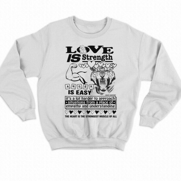 Love Is Strength Anger Is Easy Shirt