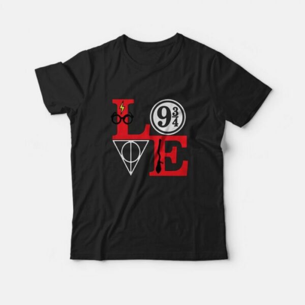 Love Magical Harry Potter Decor 9 3’4 Platform T-shirt