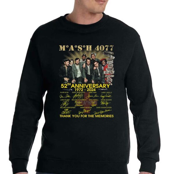 Mash 4077 52th Anniversary 1972-2024 Thank You For The Memories T-shirt
