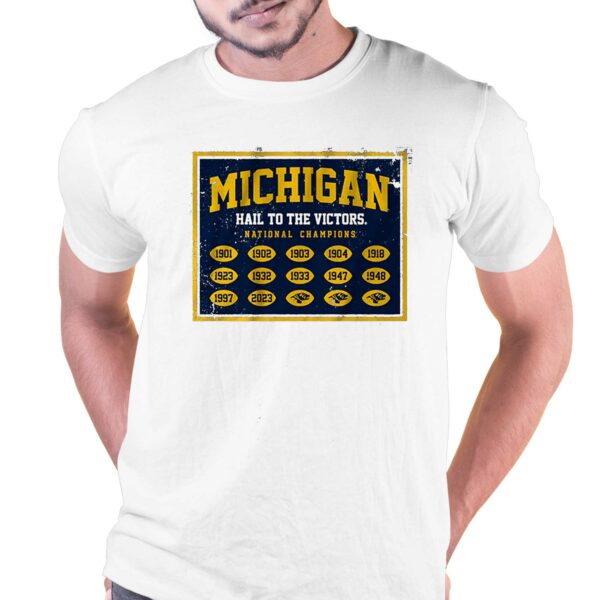 Michigan Football National Champs Banner Shirt