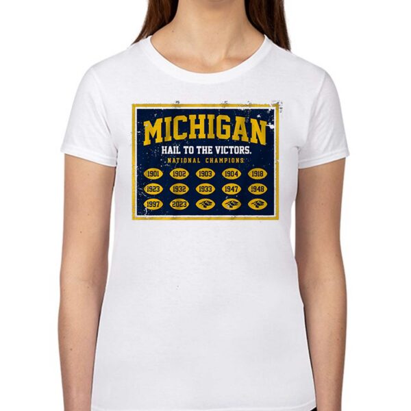 Michigan Football National Champs Banner Shirt