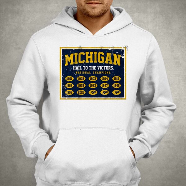 Michigan Football National Champs Banner Shirt