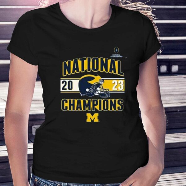 Michigan Wolverines College Football Playoff 2023 National Champions T-shirt