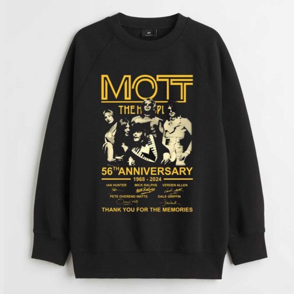 Mott The Hoople 56th Anniversary 1968-2024 Thank You For The Memories T-shirt