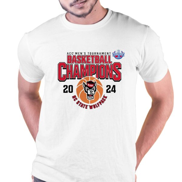 Nc State Wolfpack 2024 Acc Men’s Basketball Conference Tournament Champions T-shirt