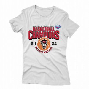 Nc State Wolfpack 2024 Acc Men’s Basketball Conference Tournament Champions T-shirt