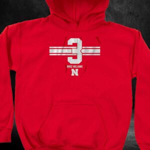 Nebraska Basketball Brice Williams 3 Shirt 2 Nebraska Basketball Brice Williams 3 Shirt 3