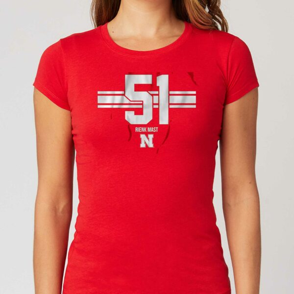 Nebraska Basketball Rienk Mast 51 Shirt