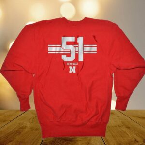 Nebraska Basketball Rienk Mast 51 Shirt