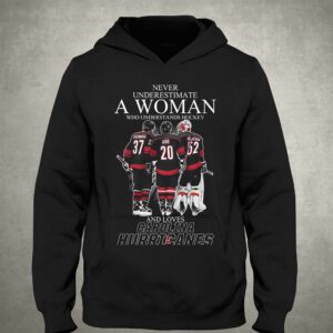Never Underestimate A Woman Who Understands Hockey And Loves Carolina Hurricanes T Shirt 2 Never Underestimate A Woman Who Understands Hockey And Loves Carolina Hurricanes T Shirt 3