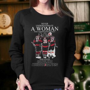 Never Underestimate A Woman Who Understands Hockey And Loves Carolina Hurricanes T Shirt 3 Never Underestimate A Woman Who Understands Hockey And Loves Carolina Hurricanes T Shirt 4