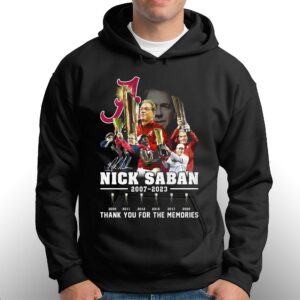 Nick Saban 2007 2023 Thank You For The Memories T shirt 3