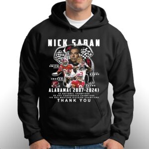 Nick Saban Alabama 2007 2024 Thank You T shirt 3