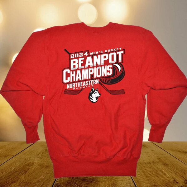 Northeastern Huskies 2024 Beanpot Men’s Hockey Tournament Champions T-shirt