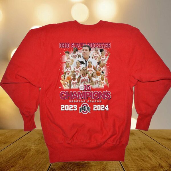 Ohio State Buckeyes B1g Champions Regular Season 2023-2024 T-shirt