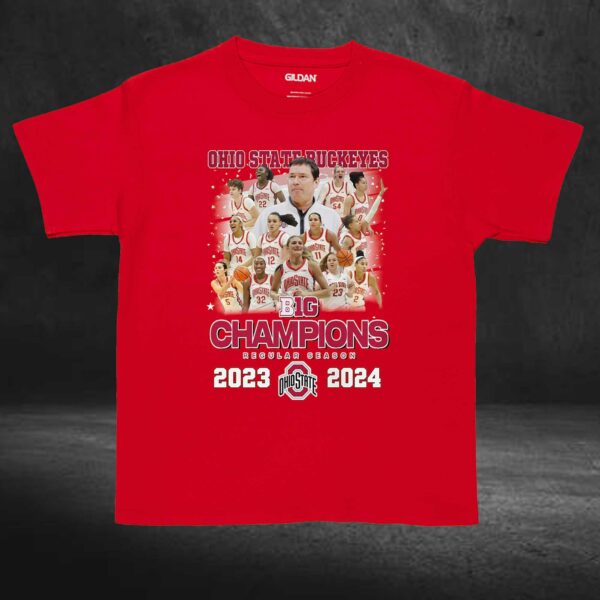 Ohio State Buckeyes B1g Champions Regular Season 2023-2024 T-shirt