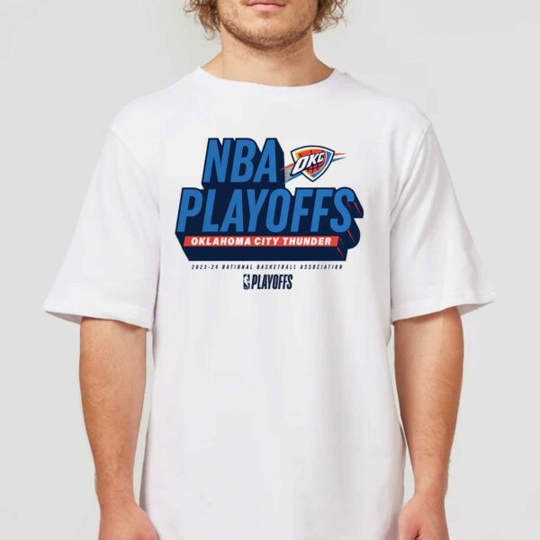 Oklahoma City Thunder 2024 Nba Playoffs Defensive Stance T-shirt