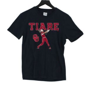 Oklahoma Softball Tiare Jennings Slugger Swing Shirt Oklahoma Softball Tiare Jennings Slugger Swing Shirt