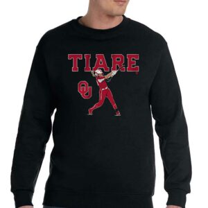 Oklahoma Softball Tiare Jennings Slugger Swing Shirt 4