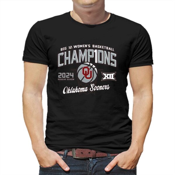 Oklahoma Sooners 2024 Big 12 Women’s Basketball Regular Season Champions T-shirt