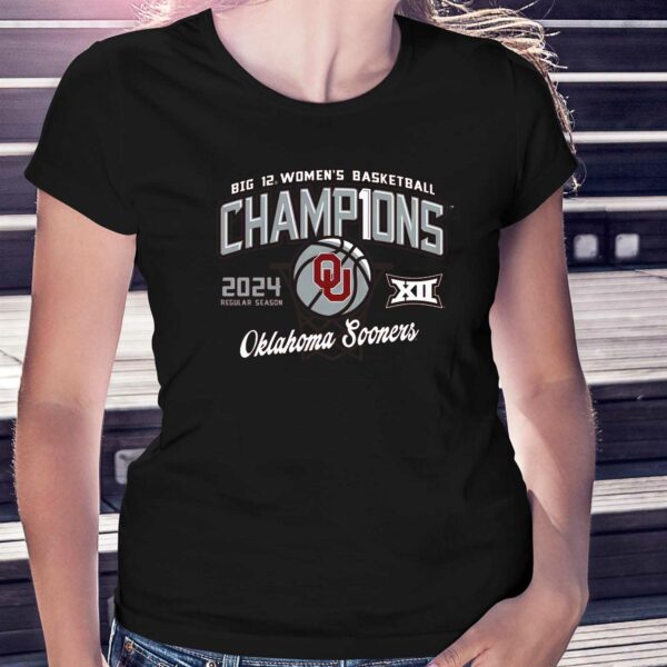 Oklahoma Sooners 2024 Big 12 Women’s Basketball Regular Season Champions T-shirt