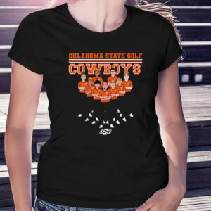 Oklahoma State – Ncaa Men’s Golf T-shirt Team Caricature