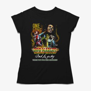 One Love Bob Marley King Of Reggae Thank You For The Memories T-shirt