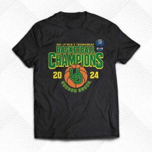 Oregon Ducks 2024 Pac-12 Men’s Basketball Conference Tournament Champions T-shirt Oregon Ducks 2024 Pac-12 Men’s Basketball Conference Tournament Champions T-shirt