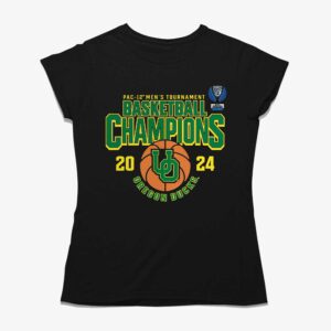 Oregon Ducks 2024 Pac-12 Men’s Basketball Conference Tournament Champions T-shirt