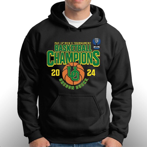 Oregon Ducks 2024 Pac-12 Men’s Basketball Conference Tournament Champions T-shirt