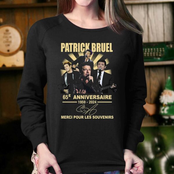 Patrick Bruel 65e Anniversaire 1959-2024 Merci Pour Les Souvenirs T-shirt