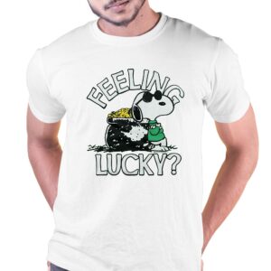 Peanuts Snoopy Feeling Lucky Shirt Peanuts Snoopy Feeling Lucky Shirt