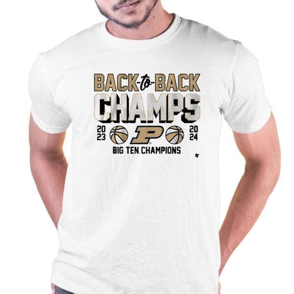 Purdue Basketball Back-to-back B1g Champs Shirt