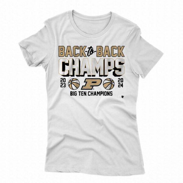 Purdue Basketball Back-to-back B1g Champs Shirt