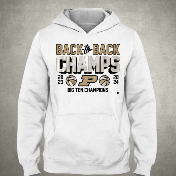 Purdue Basketball Back-to-back B1g Champs Shirt