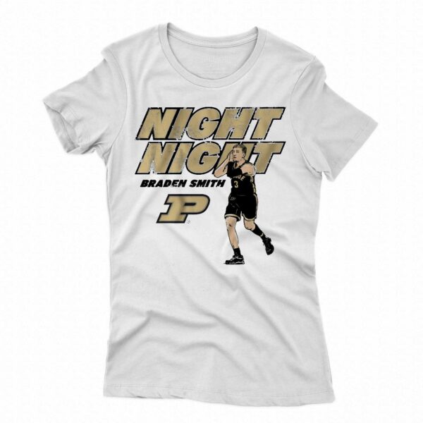 Purdue Basketball Braden Smith Night-night Shirt